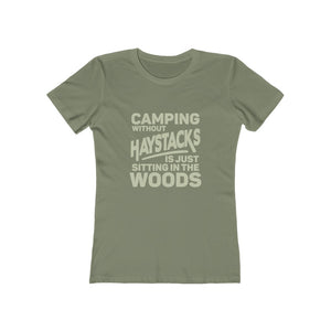 Camping Without Haystacks Women's Tee - Adventist Apparel