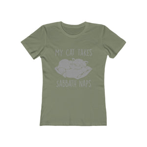 My Cat Takes Sabbath Naps Women's Tee - Adventist Apparel