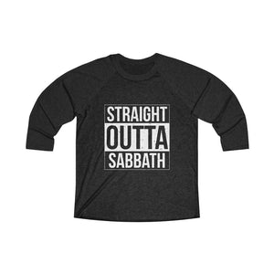 Straight Outta Sabbath Baseball Tee - Adventist Apparel