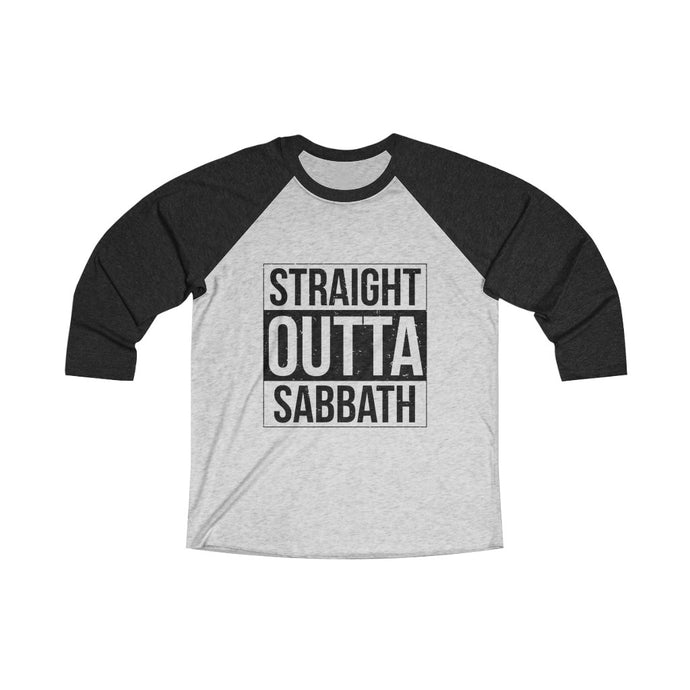 Straight Outta Sabbath Baseball Tee - Adventist Apparel