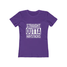 Load image into Gallery viewer, Straight Outta Haystacks Women&#39;s Tee - Adventist Apparel
