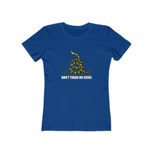 Load image into Gallery viewer, Don&#39;t Tread On Jesus Women&#39;s Tee - Adventist Apparel
