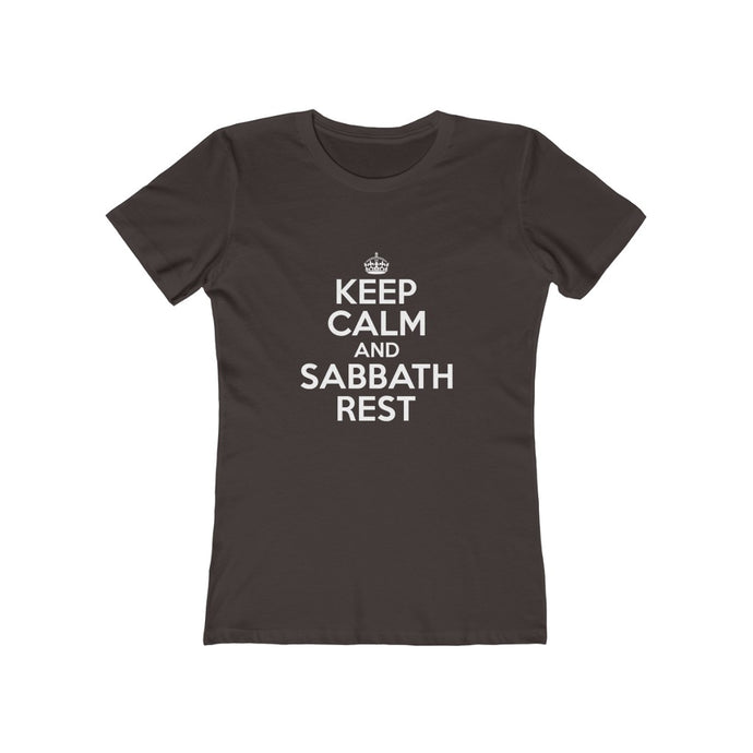 Keep Calm Sabbath Rest Women's Tee - Adventist Apparel