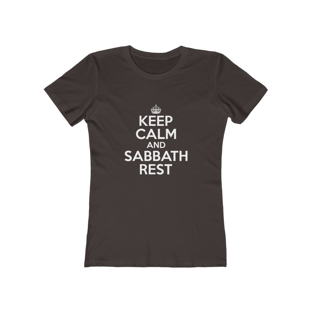 Keep Calm Sabbath Rest Women's Tee - Adventist Apparel