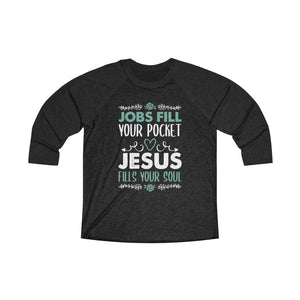 Jesus Fills Your Soul Baseball Tee - Adventist Apparel