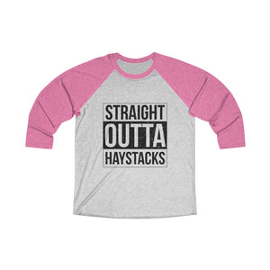 Straight Outta Haystacks Baseball Tee - Adventist Apparel