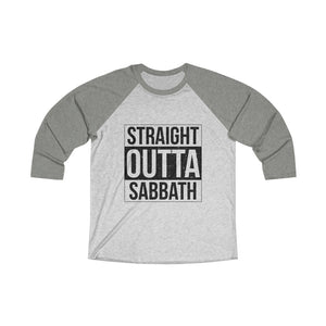 Straight Outta Sabbath Baseball Tee - Adventist Apparel