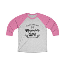 Load image into Gallery viewer, Fearfully And Wonderfully Made Baseball Tee - Adventist Apparel
