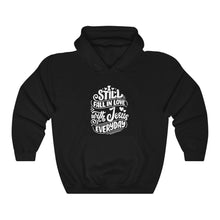 Load image into Gallery viewer, Fall In Love With Jesus Everyday Hoodie - Adventist Apparel
