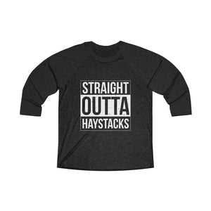 Straight Outta Haystacks Baseball Tee - Adventist Apparel
