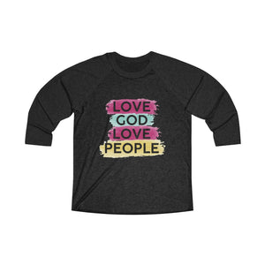 Love God Love People Baseball Tee - Adventist Apparel