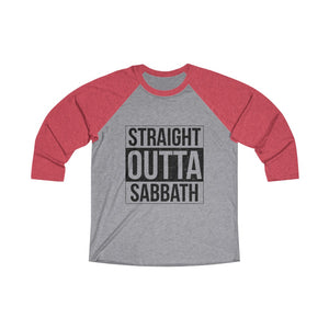 Straight Outta Sabbath Baseball Tee - Adventist Apparel