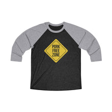 Load image into Gallery viewer, Pork Free Zone Baseball Tee - Adventist Apparel
