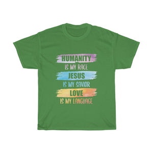 Humanity Jesus Love Unisex Tee - Adventist Apparel