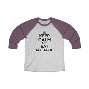 Keep Calm Eat Haystacks BaseballTee - Adventist Apparel