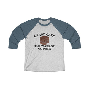 Carob Cake Sadness Baseball Tee - Adventist Apparel