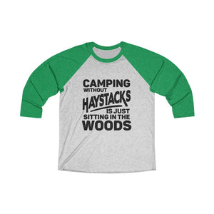 Camping Without Haystacks Baseball Tee - Adventist Apparel