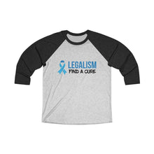 Load image into Gallery viewer, Legalism Find A Cure Baseball Tee - Adventist Apparel
