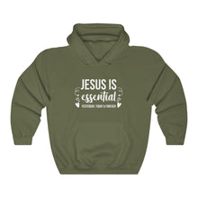 Load image into Gallery viewer, Jesus Is Essential Hoodie - Adventist Apparel
