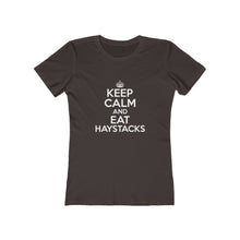 Load image into Gallery viewer, Keep Calm Eat Haystacks Women&#39;s Tee - Adventist Apparel
