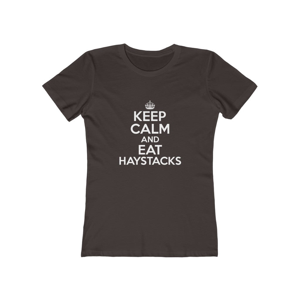Keep Calm Eat Haystacks Women's Tee - Adventist Apparel