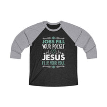 Load image into Gallery viewer, Jesus Fills Your Soul Baseball Tee - Adventist Apparel
