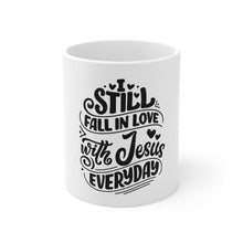 Load image into Gallery viewer, Fall In Love With Jesus Everyday Mug - Adventist Apparel

