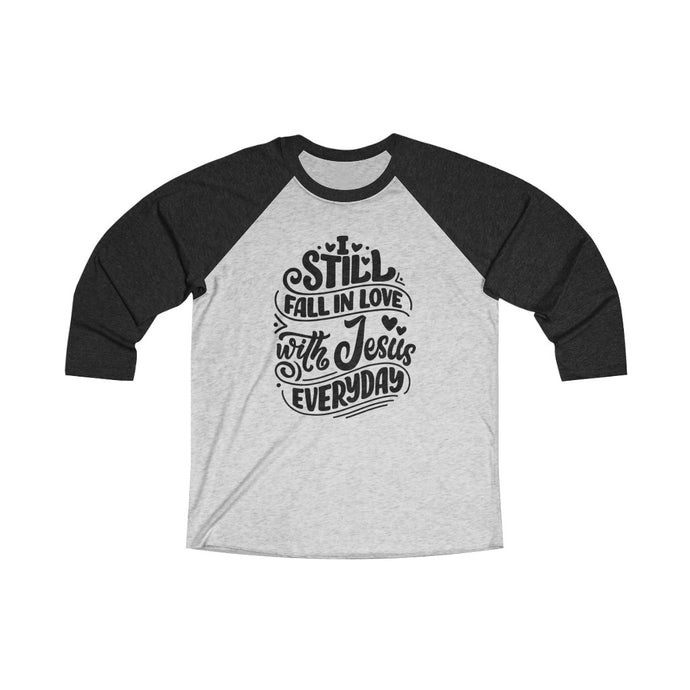 Fall In Love With Jesus Everyday Baseball Tee - Adventist Apparel