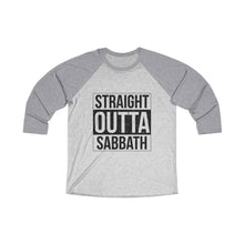 Load image into Gallery viewer, Straight Outta Sabbath Baseball Tee - Adventist Apparel
