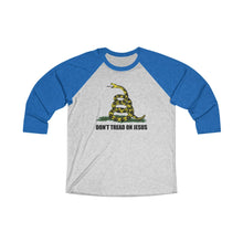 Load image into Gallery viewer, Don&#39;t Tread On Jesus Baseball Tee - Adventist Apparel
