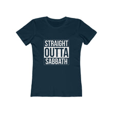 Load image into Gallery viewer, Straight Outta Sabbath Women&#39;s Tee - Adventist Apparel
