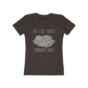 My Cat Takes Sabbath Naps Women's Tee - Adventist Apparel