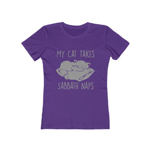 My Cat Takes Sabbath Naps Women's Tee - Adventist Apparel