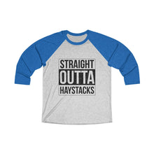 Load image into Gallery viewer, Straight Outta Haystacks Baseball Tee - Adventist Apparel
