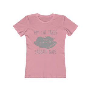 My Cat Takes Sabbath Naps Women's Tee - Adventist Apparel