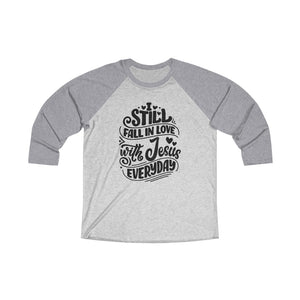 Fall In Love With Jesus Everyday Baseball Tee - Adventist Apparel