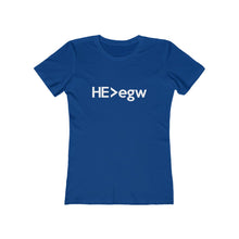Load image into Gallery viewer, He Is Greater Than EGW Women&#39;s Tee - Adventist Apparel

