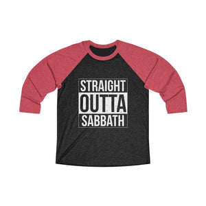 Straight Outta Sabbath Baseball Tee - Adventist Apparel