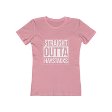 Load image into Gallery viewer, Straight Outta Haystacks Women&#39;s Tee - Adventist Apparel

