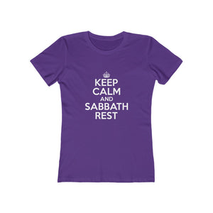 Keep Calm Sabbath Rest Women's Tee - Adventist Apparel