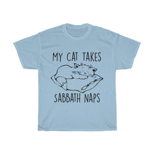 Load image into Gallery viewer, My Cat Takes Sabbath Naps Unisex Tee - Adventist Apparel
