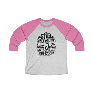 Fall In Love With Jesus Everyday Baseball Tee - Adventist Apparel