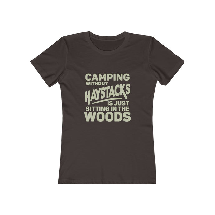 Camping Without Haystacks Women's Tee - Adventist Apparel