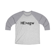 Load image into Gallery viewer, HE Is Greater Than EGW Baseball Tee - Adventist Apparel
